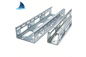 Metal Cable Tray Galvanized Perforated Industrial Cable Tray for Factory Floor Use