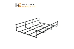 Customized 2.5m - Long Wire Mesh Cable Tray with Accessories for Power Cable Support