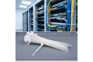 Hot Selling Nylon 66 Self-Locking Cable Ties White CE ROHS Certified 4*200mm Strong Electrical Use 100pcs/bag