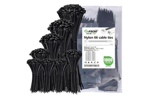 For Factory Customized Self-Locking UV Stabilized Nylon 66 Cable Ties Weather Resistant Black for Outdoor Electrical