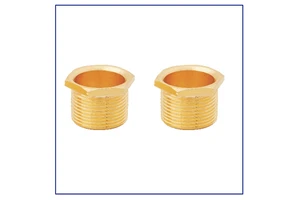 Brass Male Bush Long Thread Adapter for Electrical Conduit and Cable Glands Metric NPT Metal Threaded Bushing Nickel Plated