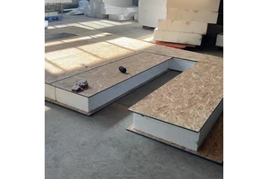 Modular House Heat Insulation SIP Panel Fiber Cement Facing For Villa Use