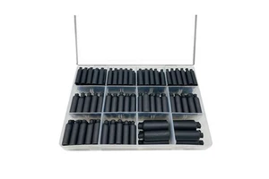 DINGYUAN 200PCS Marine Electrical Wire Cable Wrap Adhesive Lined Tube Waterproof Insulation Seal Heat Shrink Mini End Caps Kit