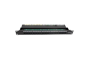 High Quality 25-Port RJ11 UTP Telephone Patch Panel 19-Inch 1U Cabinet Mount for Networking-PCB Voice Patch Panel