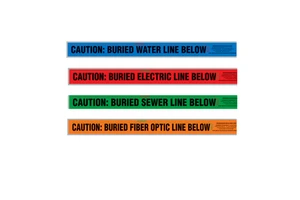Underground Detectable Aluminium Foil Barrier Electric Cable Warning Tape Caution Type Product
