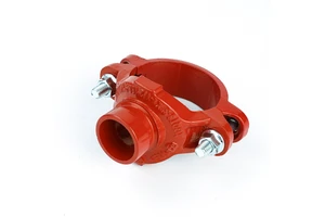 FM UL Approved 3*1-1/2" Fire Fighting Pipe Fittings Grooved Mechanical Tee Ductile Iron Pipe Fitting Tee And Flange
