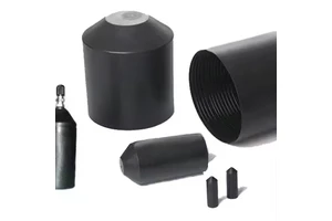 Anti-corrosion Insulate Black Heat Shrink Cable End Tube/ Heat Shrinkable Cable Electrical Insulator End Cap