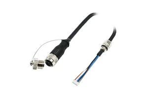 5-Socket M12 Female to Molex IP67 Waterproof Connector Cable with PVC Insulation