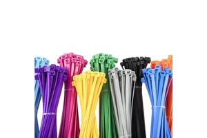 Factory Direct 100pcs Bulk Pack Heavy Duty Nylon 66 Cable Ties 8inch 50LBS Self-Locking Zip Ties 350mm Length Plastic Material