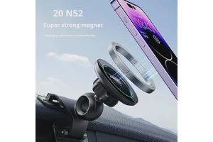 Adhesive Pad Magnetic Car Phone Holder Super Strong N52 Magnet ABS Material Compatible for Dashboard Mount Anti-Shake