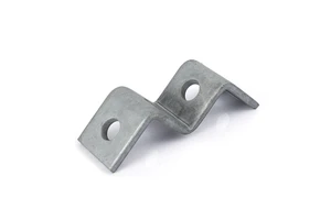 Custom Stamped Galvanized Steel Z-Shaped Connecting Bracket Precision Fabricated Multi-Bend Steel Angle Bracket With Holes