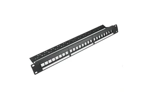 24 Port Cat6 Patch Panel with 24pcs CAT6 Keystone Jacks RJ45 Wall Mount Network Patch Panel for Office Cabling Wiring System