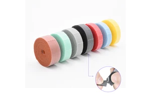 Reusable Hook and Loop Cable Ties 6 Inch, Colorful Wire Organizer for Network Management