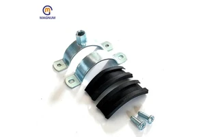 Cable Fixing Clips Accessories Galvanized Insulated Pipe Clips Special Cable Tray Wiring Clamps with Rubber Pads
