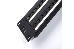 Hot Sale 48 Port Cat7 Cat6a Cat6 Patch Panel UTP 19 Inch 2U Dual IDC T568A/B Support