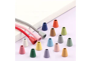 In Stock Fast Delivery Colorful Alloy Cord Lock Stopper Cord End Cap