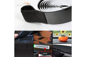 5m Cut-to-Length Hook Loop Adhesive Hook and Loop Roll Heavy Duty Mounting Strip for Curtain, Automotive & Industrial Use