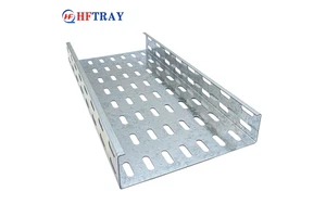 Industrial Galvanized Steel Slotted Cable Tray With Corrosion Resistance For Cable Laying And Cable Assemblies OEM