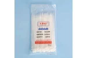Black 2.5x100mm Cable Ties Hot Sell Self-locking Nylon Cable Tie Heavy Duty Black and White Plastic Zip Ties Wraps Hard to Break