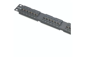 Cat5 UTP Unshielded 24 Port 1U 19 Inch Rack Mount RJ45 Patch Panel Model