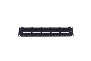 CNKL 50Port 2U 19Inch Telephone Patch Panel with 50Port 8P4C Telephone Modules CAT3 Voice Patch Panel for Cabinet