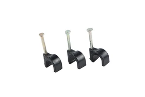 High Quality Nylon R Type Plastic Cable Clamps Wire Tube Cable Clips Black Custom White Fire
