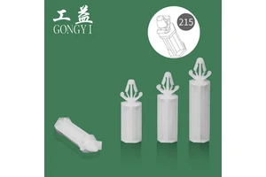 New Nylon66 Push Hexagon Thread Flat Bottom PCB Pad Support Post Plastic Bracket Hardwaretools Plastic Product Fasteners G215-19