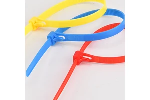 Small Plastic Cable Ties Durable Tie Wraps Anti-aging Plastic Reusable Cable Ties