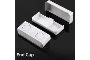 End Cap Suitable for panel trunking 120*50mm/4.72W*1.97"H PVC trunking intelligent charging station trunking
