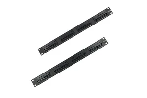 UTP 19"1U Cat5e CAT6 Patch Panel 24 Ports Patch Panel Dual IDC