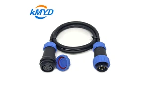SP Series IP68 Waterproof Connector Brass Male Female Custom Cable Assembly For Outdoor Industrial Equipment Power Transmission