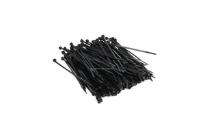 UL94V-2 Nylon 6 6 Cable Tie Plastic Clamps Black Uv Nylon 66 Zip Tie Cable Ties Customized Logo Cable Clamp Hont China