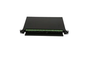1U Rack Mount Splicing ODF Patch Panel 24 Fiber Port Optic Distribution Frame