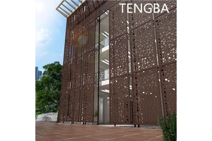Exterior Aluminum Perforated Industrial Curtain Wall Cladding Panel For Hospital And Library With Fireproof Feature