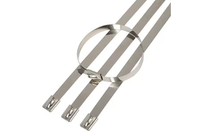 Stainless Steel Cable Tie Metal Zip Ties Heavy Duty High Tensile Strength Self Locking Cable Ties