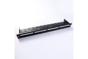 1U 19" Cat6A 24 Port RJ45 UTP Networking Patch Panel Data Distribution Frame