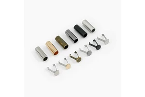 Custom Aglet Color Durable Metal Alloy Cord Lock Cord End Caps Aglet