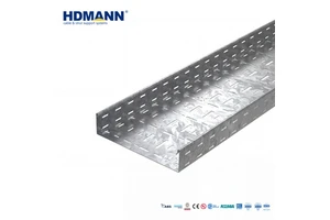 Hdmann CE Certificated Custom Size Outdoor Cable Management Perforated Galvanized Iron Gi Electric Cable Tray
