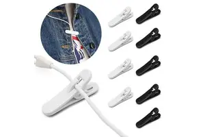 Wholesale Headphone Cable Cord Clip for MP3 Clips to Shirt Clothing Sport Wired Earphone Mic Cable Lapel Clip Cord Fixing Holder