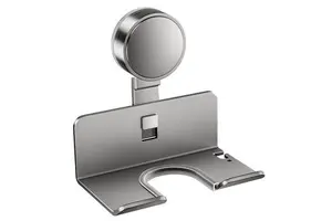 OEM Wall Mounted Hair Dryer Rack Suction Cup Punch Free Storage Shelf Bracket Durable Metal Steel For Home Bathroom Use