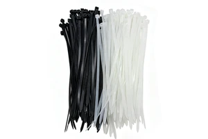 Hot Sale Good Quality Big Black White PA 66 Self Locking Zip Ties Size 3.6 150mm Wires Management Industrial Automotiveuse