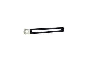 PVC Dipped Stainless Steel Wire Clip | Black Rubber Coated Metric Cable Clamp for Wiring Management