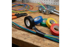 SZS Solid PVC Electrical Insulating Tape Flexible 0.13mm X 18mm X 10m for Electric Wires Installation