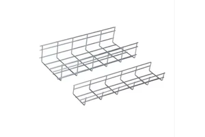 Heavy-duty Wire Mesh Cable Tray Side Height 100mm Diameter 5mm or 6mm