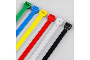 Nylon PA66 Zip Ties High and Low Temperature and UV Resistance Fire Rating UL94 V-2 Cable Ties Many Colors and Sizes Available