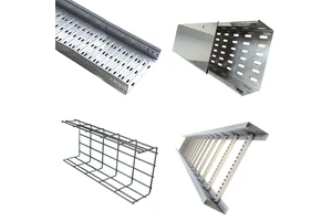 Cable Tray Customization Stainless Steel Under Desk Usage Solid Bottom Perforated Cable Tray
