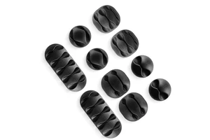 EKO BS-CC Self-Adhesive Cord Management Cable Holder Cable Clips for Home Office Car Desk Accessories