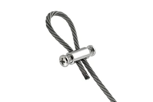 10PCS for 23mm Adjustable Wire Rope Clip Double Hole Cable Clamp Thread Locker Clamps Cross Screw Fixing Hardware Accessories