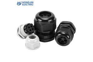 Professional OEM Custom Color Available Black White Grey PA66 Plastic 4 Holes IP69 Rated Nylon Cable Joint for 4.5-2mm Cables