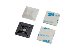 Self-adhesive Nylon Cable Tie Mounts Adhesive Cable Clips Sticky Wire Organizer Holders for Power Cord Cable Management